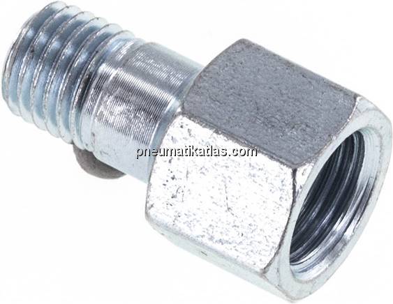 Adapter gerade (Schmiernippel) M 8x1 (konisch) AG - Rp 1/8" IG