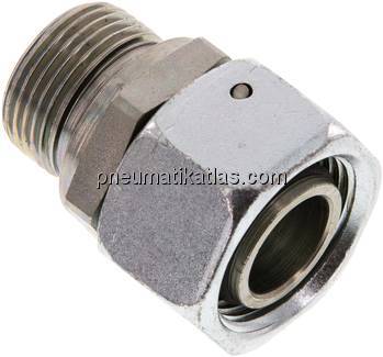 Einstellb. Schneidringverschr. G 3/4"-22 L, Stahl verzinkt