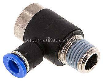 Winkel-Steckanschluss, I-Skt. R 1/4"-6mm, IQS-Standard