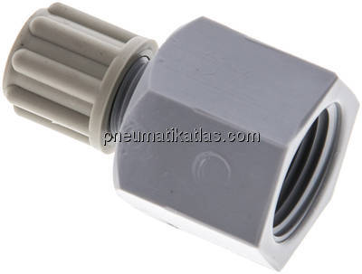 Aufschraub-Verschraubung G 3/8"-6x4mm, PA