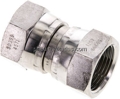Gerader Verbinder 60°-Konus, G 3/4"-G 3/4", 1.4571