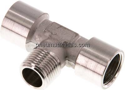 T-Einschraubstück G 3/8"(IG)-R 3/8"(AG), 1.4404