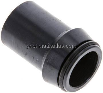 Anschweißnippel 22 x 2,5mm, Stahl phosphatiert