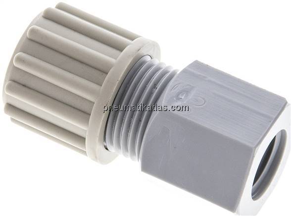 Aufschraub-Verschraubung G 1/4"-12x10mm, PA