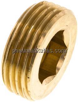 Verschlussstopfen Innenskt. R 1", Messing