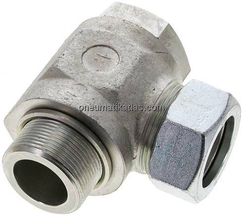 Winkel-Schwenkverschraubung M 42x2-35 L (M45x2), Stahl verzinkt