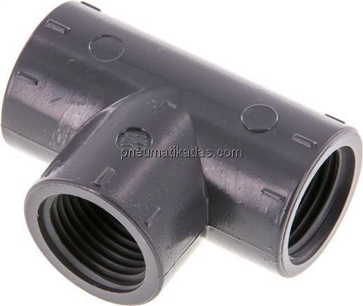 T-Stück Rp 1/2" (IG), PVC-U