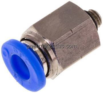 Gerader Steckanschluss UNF 10-32-1/4" (6,35 mm), IQS-Inch