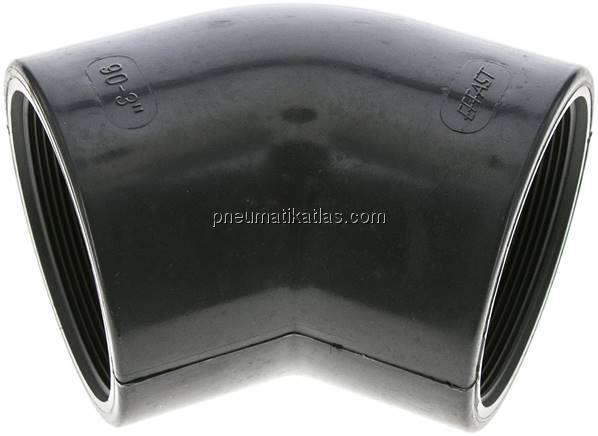 45°-Winkel Rp 3" (IG), PVC-U
