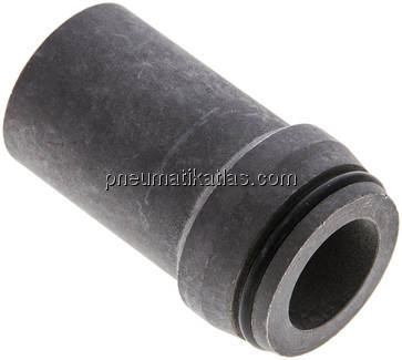 Anschweißnippel 25 x 4mm, Stahl phosphatiert