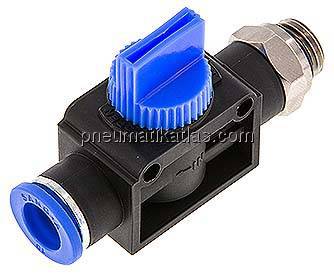3/2-Wege-Absperrventil G 1/4"-10mm, Schlauchseite entlüftend