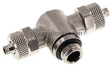 T-Verschraubung G 1/8"-6x4mm, Messing vernickelt, Innenskt.