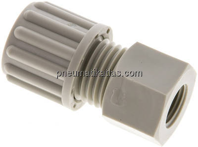 Aufschraub-Verschraubung G 1/8"-8x6mm, Polypropylen