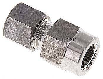 Manometer-Schneidringverschr. G 1/4"-8 L (M14x1,5), Klemmring 1.4571 (NC)