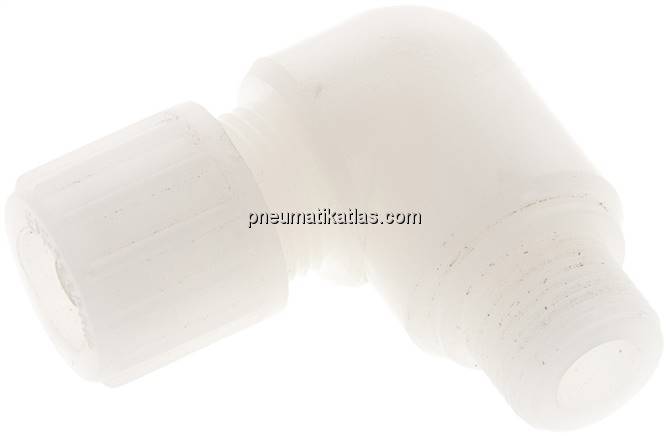 Winkel-Verschraubung G 3/8"-12x6mm, PVDF