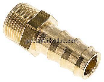 Steckanschluss G 3/4" AG, Messing, 19,1mm GSP-Schlauch