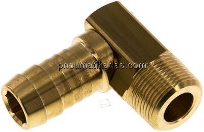 Winkel-Gewindetülle M 24x1,5 (konisch)-19 (3/4")mm, Messing