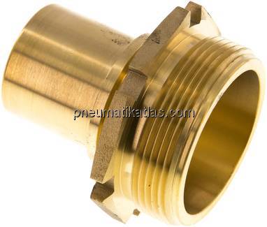 Gewindetülle, EN14420-5 G 2"-38 (1-1/2")mm, Messing