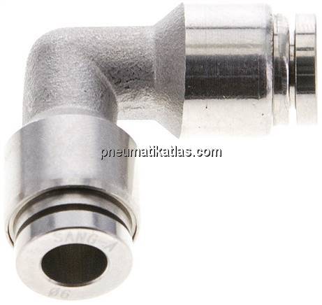 Winkel-Steckanschluss 6mm, IQS-ES LE/PVDF