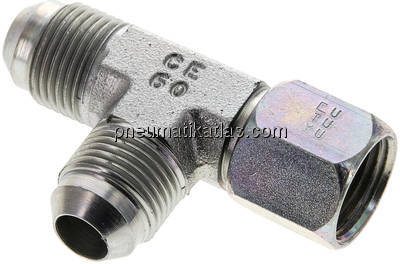 T-Verschraubung,UNF 3/4"-16 (JIC), Stahl verzinkt