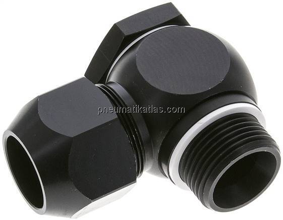 Winkel-Verschraubung G 1"-26x19mm, Aluminium