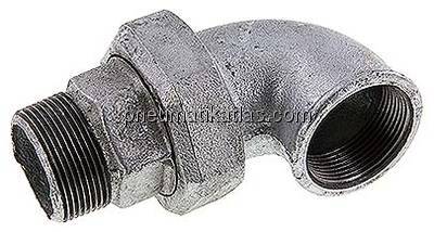 Winkel-Verschraubung konisch dichtend Rp/R 1-1/2"(IG/AG)