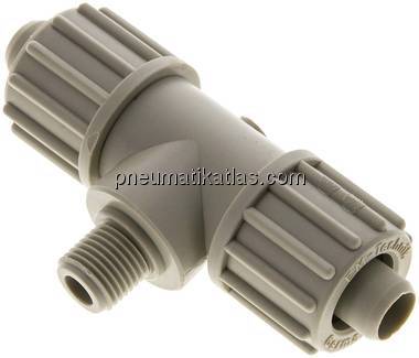 T-Verschraubung G 1/4"-16x10mm, Polypropylen