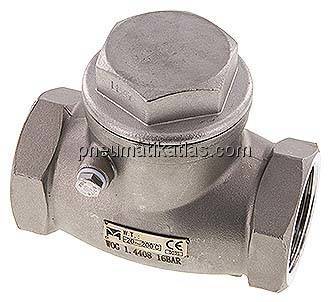 Edelstahl-Rückschlagklappe G 1-1/2", PN 16