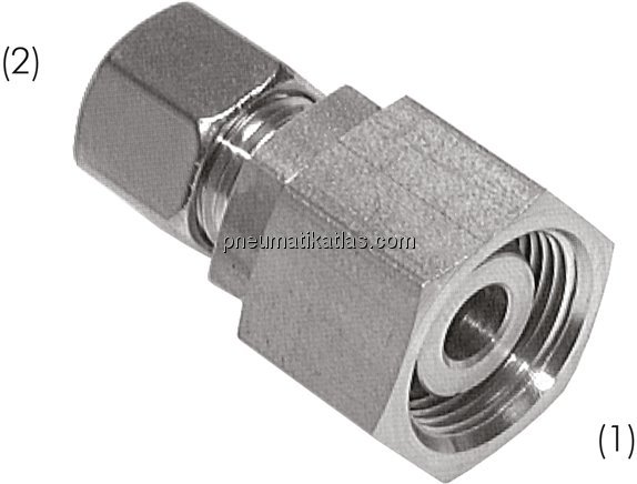 Reduziereinsatz 30 S-16 S (M24x1,5), Klemmring 1.4571 (NC)