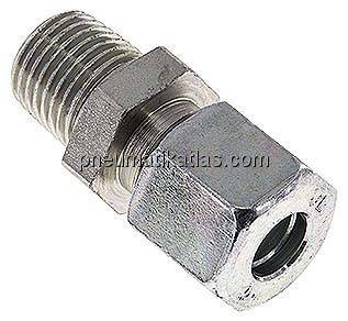 Gerade Schneidringverschr. R 1/4"-8 L (M14x1,5), Stahl verzinkt
