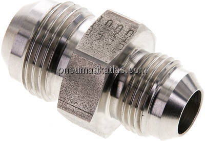 Doppelnippel UN 1-1/16"-12(JIC)-UNF 7/8"-14(JIC), 1.4571