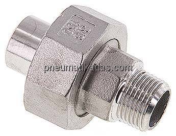 Anschweißverschraubung kon. dicht. R 3/8"(AG)-17,2mm