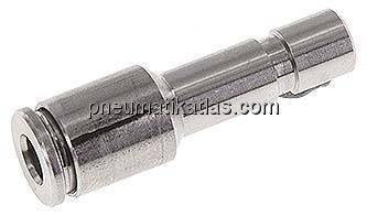 Reduzierung 6mm Stecknippel x 4mm Schlauch, IQS-Edelstahl