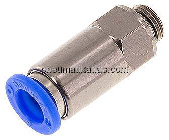 Rückschlagventil G 1/8"-8mm, Durchfluss vom Schlauch zum Gewinde, IQS-Standard
