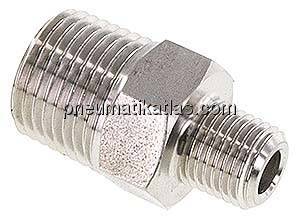 Doppelnippel NPT 1/2"-NPT 1/4", 1.4571