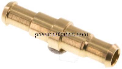 Gerader Steckanschluss 4mm-4mm innen, Messing
