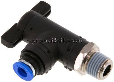 Winkel-Absperrhahn R 1/4"-6mm, IQS-Standard