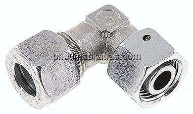 Einstellb. Winkel-Schneidringverschr. 12 L (M18x1,5), Stahl verzinkt