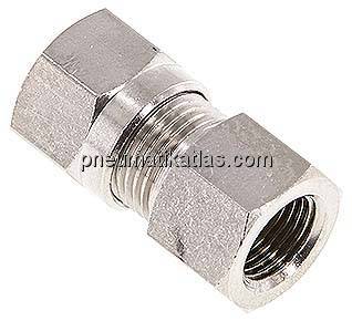 Aufschraub-Schneidringverschr. 8 LL (M12x1)-G 1/8", Messing vernickelt