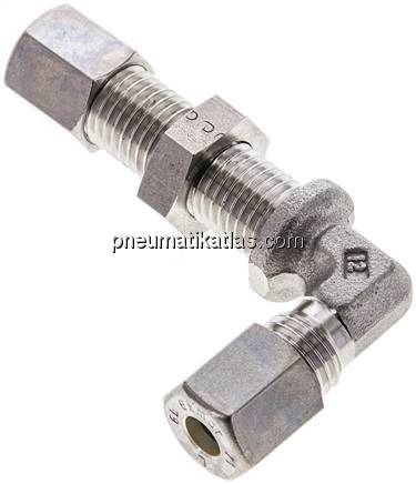 Winkel-Schott-Schneidringverschr. 6 L (M12x1,5), Klemmring 1.4571 (NC)