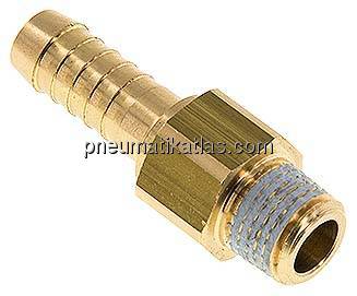 Gewindetülle, drehbar R 1/4"-9 (3/8")mm, Messing, PN 12