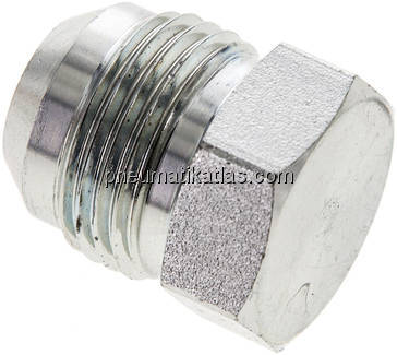 HD-Verschlussstopfen UN 1-1/16"-12(JIC), Stahl verzinkt