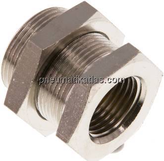 Schottverschraubung G 1/2"-M 28x1,5, Messing vernickelt