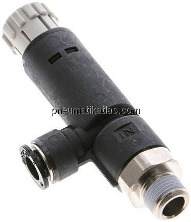 Druckregler R 1/8"-6mm, ohne Manometer, IQS-Standard