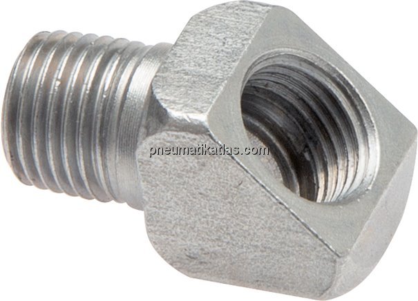 Winkelstück 45° (Schmiernippel) R 1/8" AG - Rp 1/8" IG