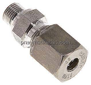 Gerade Schneidringverschr. G 1/8"-6 S (M14x1,5), Klemmring 1.4571 (NC)