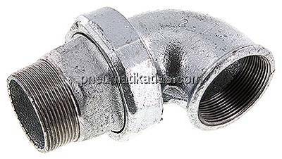 Winkel-Verschraubung flach dichtend Rp/R 2"(IG/AG)