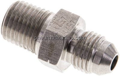 Doppelnippel NPT 1/4"-UNF 1/2"-20(JIC), 1.4571