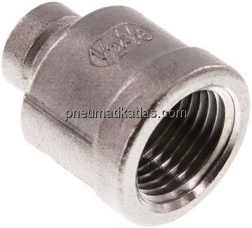 Rundmuffe Rp 1/2"-Rp 1/8", 1.4408
