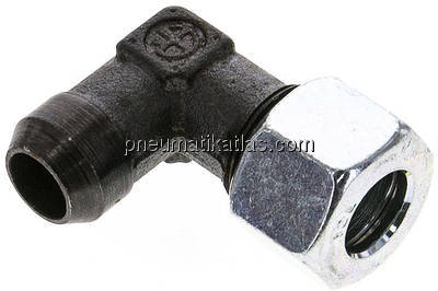 Winkel-Anschweißverschraubung 12 L (M18x1,5), Stahl phosphatiert